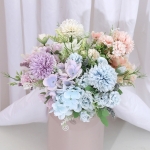 Flores Artificiales Decorativas Ramo De 7 Flores Variadas - Imagen 7