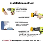 Set X3 Cepillos De Limpieza Para Taladro Atornilladora - Imagen 7