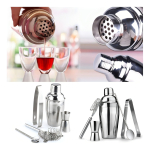 Set 5 Piezas Juego Cocteleria Barman Acero Inoxidable Color Metálico - Imagen 10