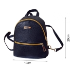 Mini Mochila Bandolera Simil Cuero Moderna Chica - Imagen 3