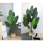 Planta Artificial Banano Con Maceta Decoración Chica - Imagen 4