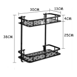 Organizador Ducha Doble Estante Baño Inoxidable Aluminio - Imagen 3