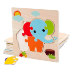 Puzzle Infantil En Madera Piezas Grandes - Avion - Imagen 2