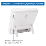 Termómetro De Pared Digital Control De Humedad Reloj Alarma - Imagen 7