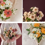 Flores Artificiales Decorativas Ramo De 4 Flores Crisantemo - Imagen 5