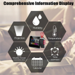 Reloj De Sobremesa Con Laser Proyector Imagen A Pila - Imagen 10