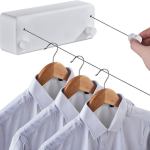Tender Para Ropa Tendedero Retractil Doble Para Pared - Imagen 2