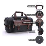 Bolso Para Viaje Multifuncional De Lona Gran Capacidad - Imagen 4