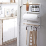 Portarollo Acero Colgante Imantado Repisa Estante Cocina Bañ - Imagen 15