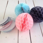 Decoracion De Cumpleaños Pompones De Papel Pelota - 20cm - Imagen 21