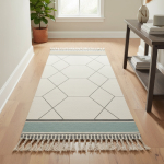 Alfombras Nórdicas Vintage Con Borlas Flecos Textil 90 Cm - Imagen 14