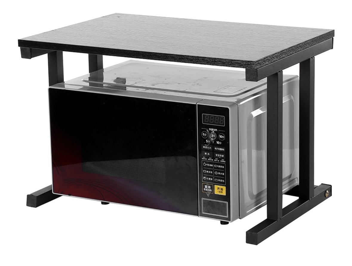 D_678089-MLU47633847417_092021-F.jpg Estante Soporte Mesa Para Microondas En Madera Y Acero - Imagen 1