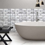 Revestimientos Adhesivo Panel 3d Ladrillo Gris 30x30cm A2 - Imagen 5