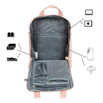 Mochila Doughnut Urbana Moda Bolsillo Laptop Calidad - Imagen 11