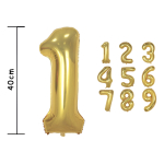 Globos Números Metalizados Dorados Decoración Cumpleaños - Imagen 32