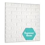 Revestimientos Adhesivo Panel 3d Simil Ladrillo Blanco 0.8mm - Imagen 15