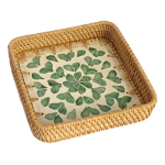 Bandeja Decorativa En Rattan Varios Diseños - Chica - Imagen 6