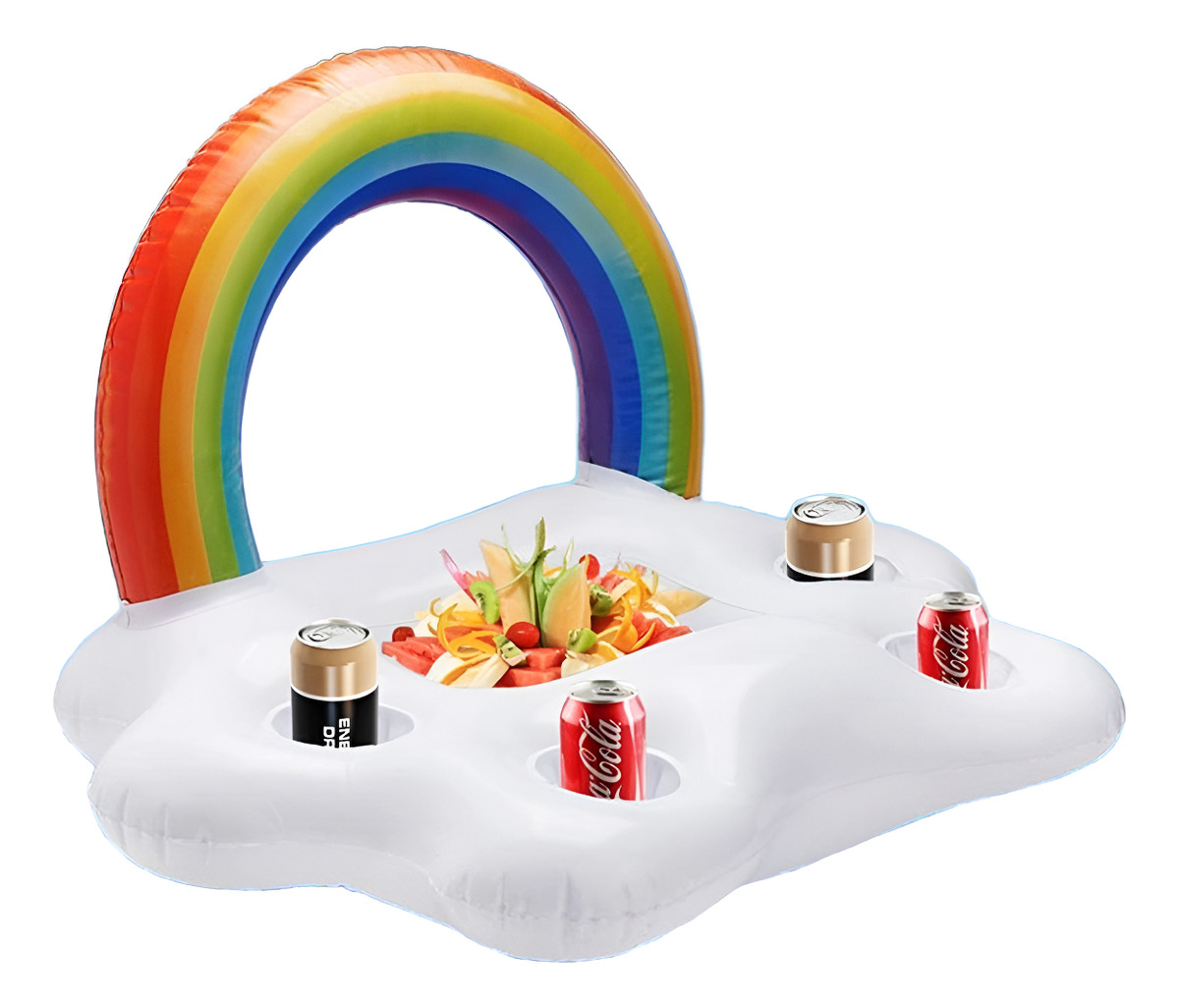 D_681893-MLU86098190012_062025-F.jpg Hielera Conservadora Flotante Para Piscina Arco Iris - Imagen 1