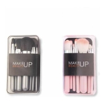 Set 7 Pinceles Maquillaje Brochas Profesional Con Estuche - Imagen 8