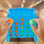 Juego De Mesa 4 En Línea Pelotas Salatarínas - Imagen 4