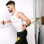 Set 5 Bandas Elástica Resistencia De Varios Colores + Bolso - Imagen 6