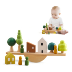 Maderas Ensamblaje Juego Didactico Para Bebes Encastre Color Estrellas - Imagen 2