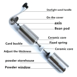 Molinillo Manual Cafe Acero Inoxidable 40gr Regulable - Imagen 5
