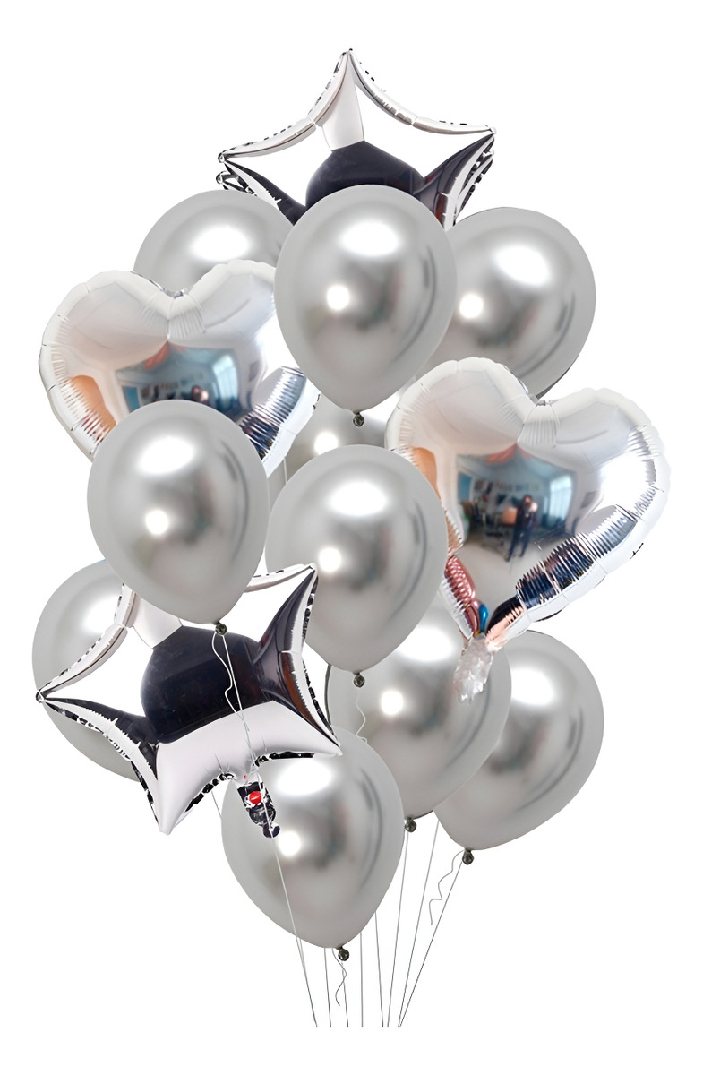 D_683062-MLU92208092737_092025-F.jpg Set X 14 Decoracion De Cumpleaños Set Globos Celebracion - Imagen 1