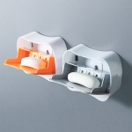 Jabonera Con Tapa Vertical Organizador Baño Ducha Tocador - Imagen 16