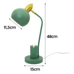 Lampara De Escritorio Luz Led Portatil Con Portalapices - Imagen 9