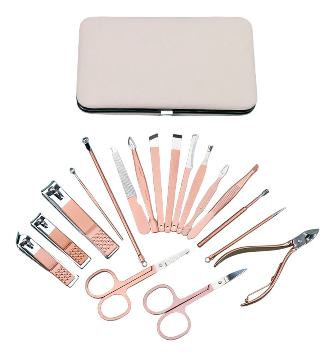 D_684756-MLU75212095945_032024-F.jpg Set Manicura Y Pedicura Completo 18 Piezas Con Estuche - Imagen 1