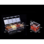 Especiero Dispensador De Cristal Para Condimentos Cocina Color Transparente - Imagen 4