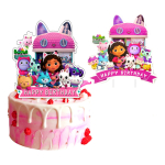 Cartel Para Torta Cumpleaños Adorno De Niña Fiestas - Imagen 3