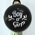Globo Fiesta De Revelacion De Genero Bebe Baby Shower 90cm - Imagen 8