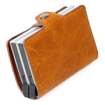 Porta Tarjetas De Metal Rfid Cuero Sintetico Doble - Imagen 14