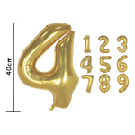 Globos Números Metalizados Dorados Decoración Cumpleaños - Imagen 40