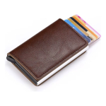 Porta Tarjetas De Metal Rfid Cuero Sintetico - Imagen 9