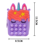Mini Bolso Infantil Cartera Bandolera Popit Diseño Unicornio - Imagen 4