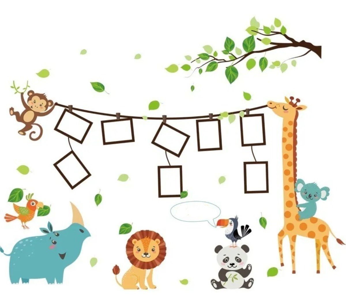 D_692170-MLU48680219336_122021-F.jpg Vinilo Decorativo De Pared Jirafa Adhesivos Sticker - Imagen 1