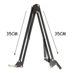 Soporte Para Micrófono Brazo De Tijera Jirafa Articulado - Imagen 4