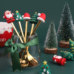 Set X 4 Cubiertos Navidad 4piezas Papa Noel Decoracion Hogar - Imagen 4