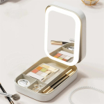 Organizador Estuche Maquillaje Con Espejo Led Cosmético Moda - Imagen 15