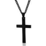 Collar Cadenita Cruz Unisex Varios Colores Metal - Imagen 8