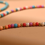 Collar Amuleto Ojo Turco Colorido Con Cuentas De Piedra - Imagen 5