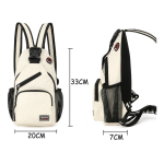 Bandolera Morral Mochila Unisex Con Correa Divisible 2 En 1 - Imagen 7