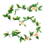 Guirnalda De Flores Artificial,guía De Rosas Artificial,flor - Imagen 12