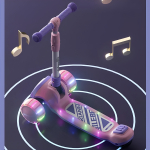 Monopatin Infantil 3en1 Plegable C/luces Y Palanca De Empuje - Imagen 3