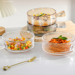 Plato Hondo Estilo Cazuela Copetin Vidrio Con Asa 15cm - Imagen 15