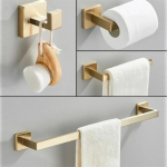 Pack X3 Soportes Para Baño De Acero Papel Toallas - Imagen 5