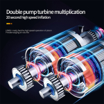 Inflador Inalambrico Digital Con Sensor De Presion - Imagen 4